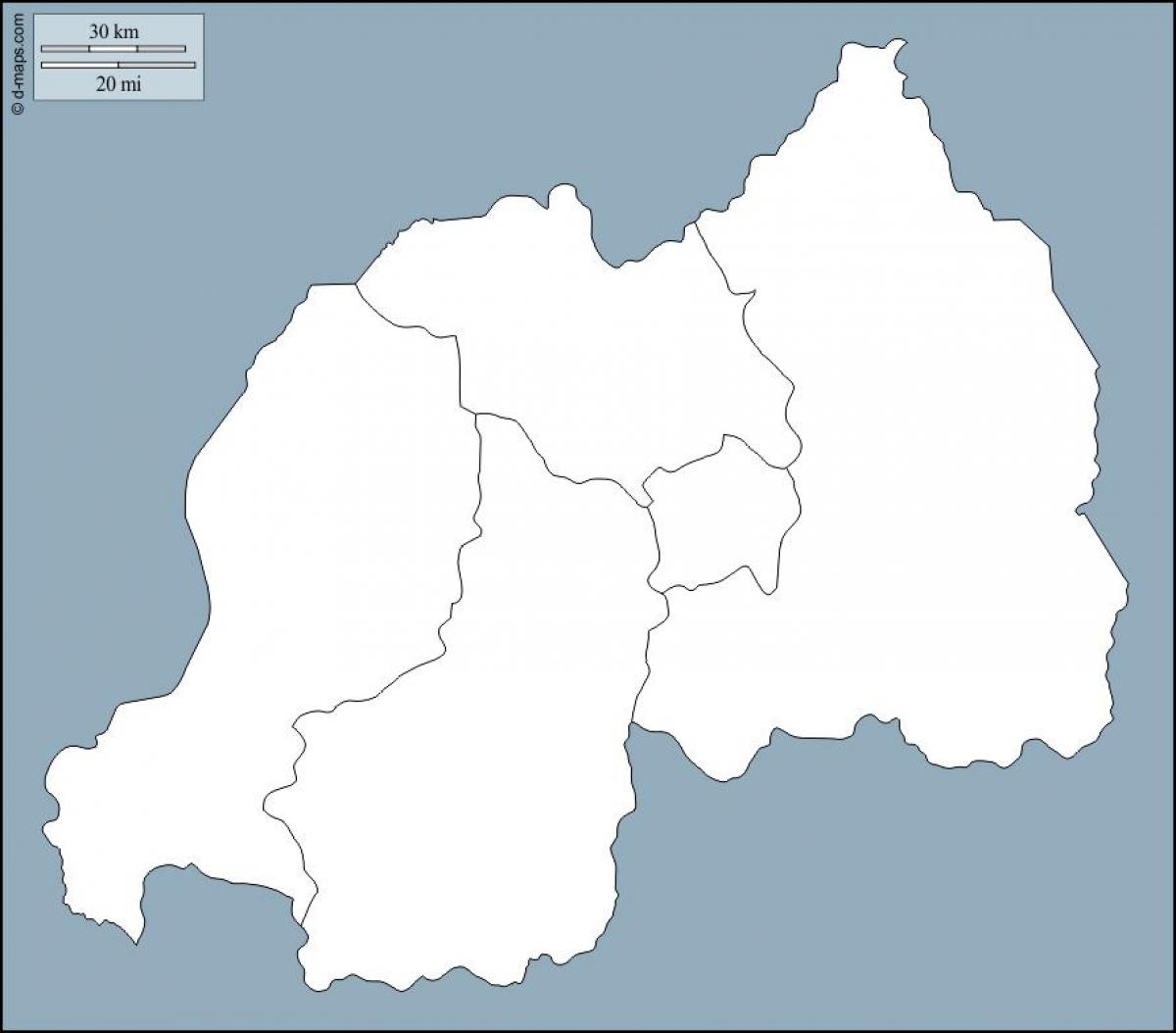 Ruanda mapa, eskema