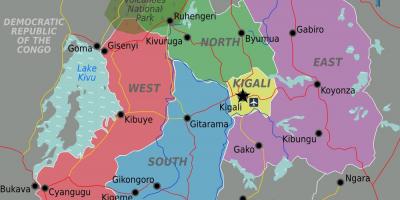Mapa kigali Ruanda